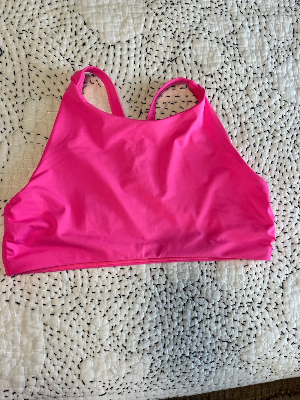 Athleta Sports Bra Size Medium Hot Pink Yoga Running Gym Beautiful Condition
